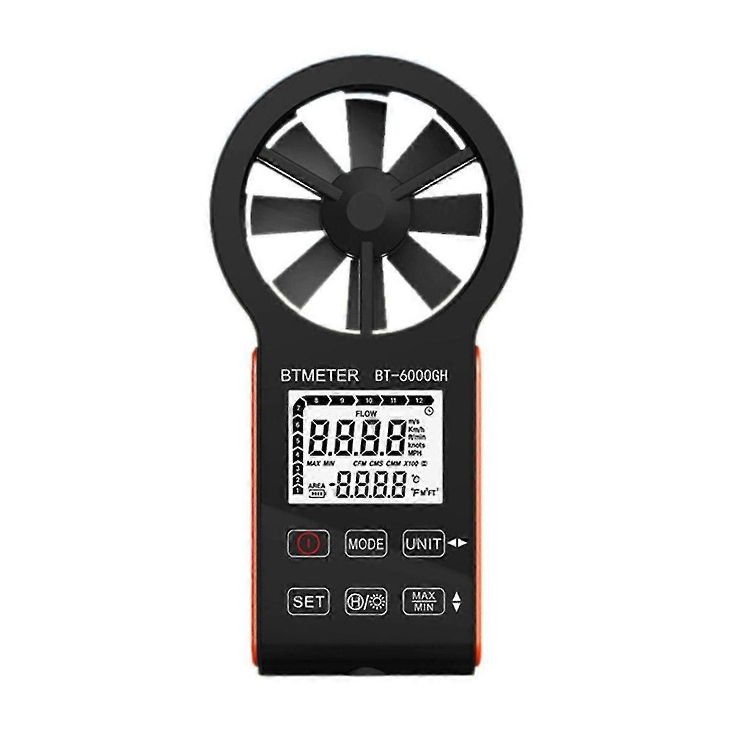 BTMETER Wind Speed Wind Volume Anemometer Intelligent High Precision Digital Anemometer Handheld Air