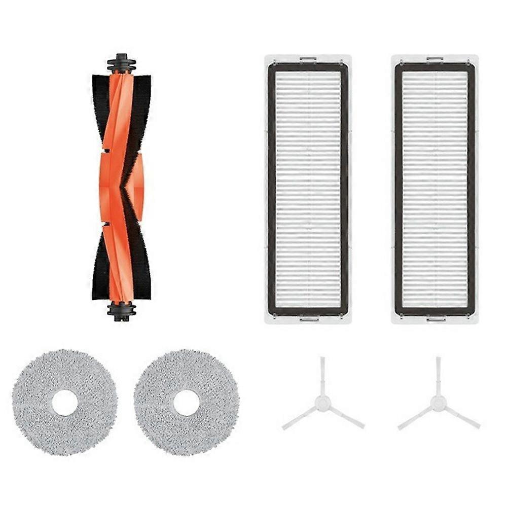 7Pcs Replacement Part Compatible For Xiaomi Robot Vacuum S10+ / S20+ / X10+ / X20+ / X10 Vacuum Cleaner Main Brush Side Br