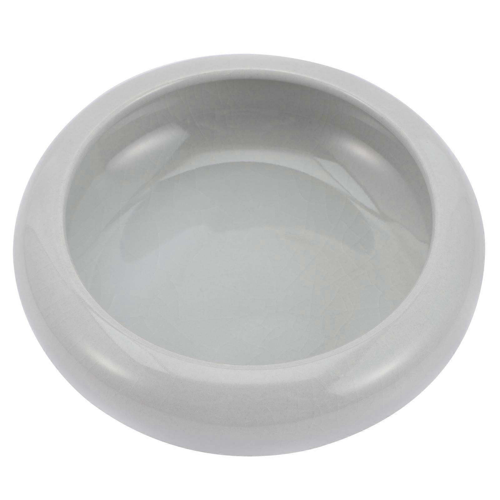 White Ceramic Flowerpot for Garden Flower Pot Decor 2Pcs Set