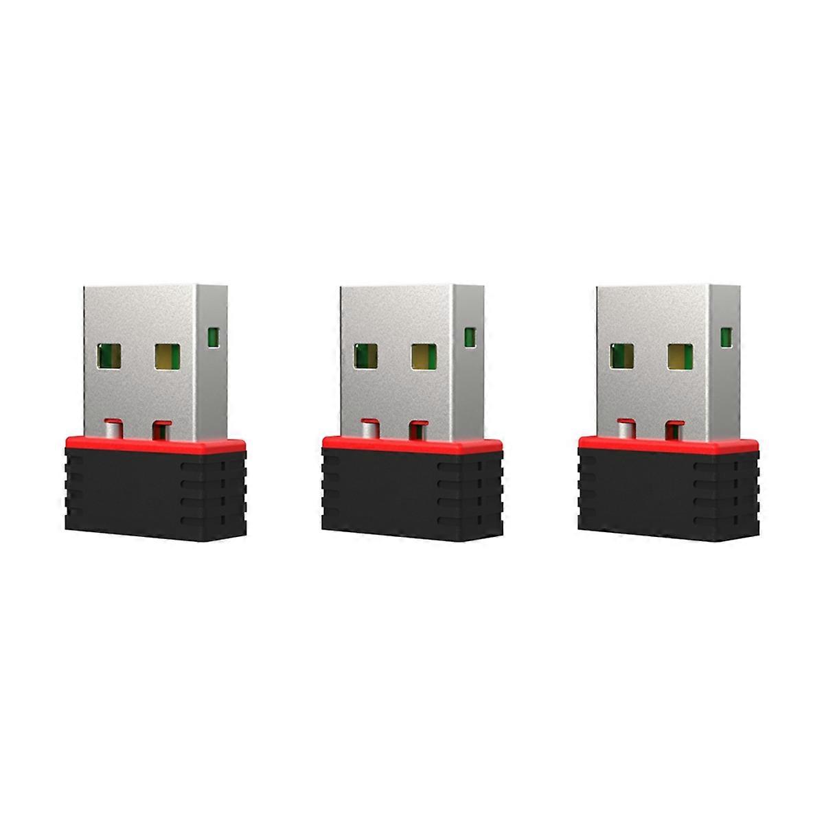  3PCS Mini USB Wifi Adapter for Laptops Portable Wireless