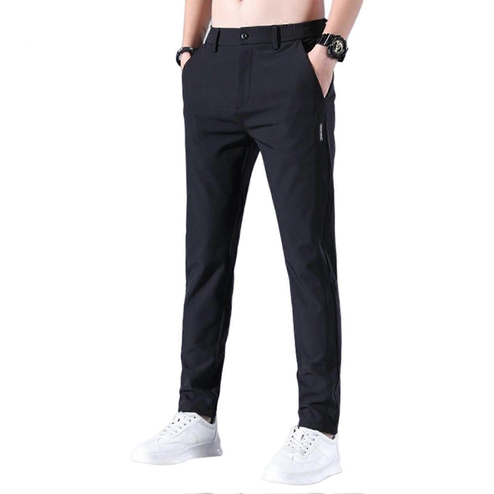 Straight Leg Golfs Pants With Pockets Quick Drying Comfortable Pants For Party Daily Work