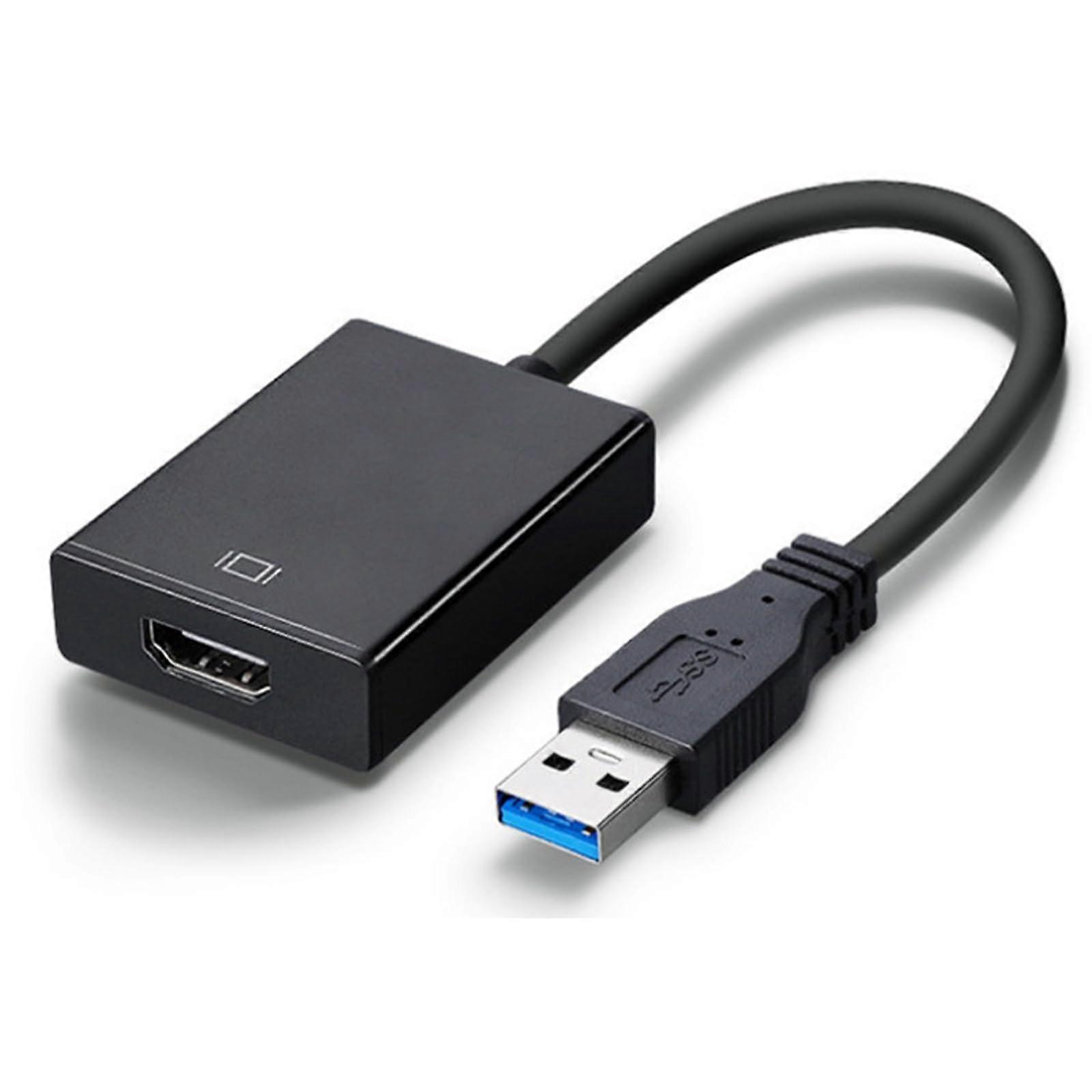 USB to HDMI Adapter, USB 3.0/2.0 To HDMI, 1080P Video Converter For PC/Laptop, Windows 10/8/7