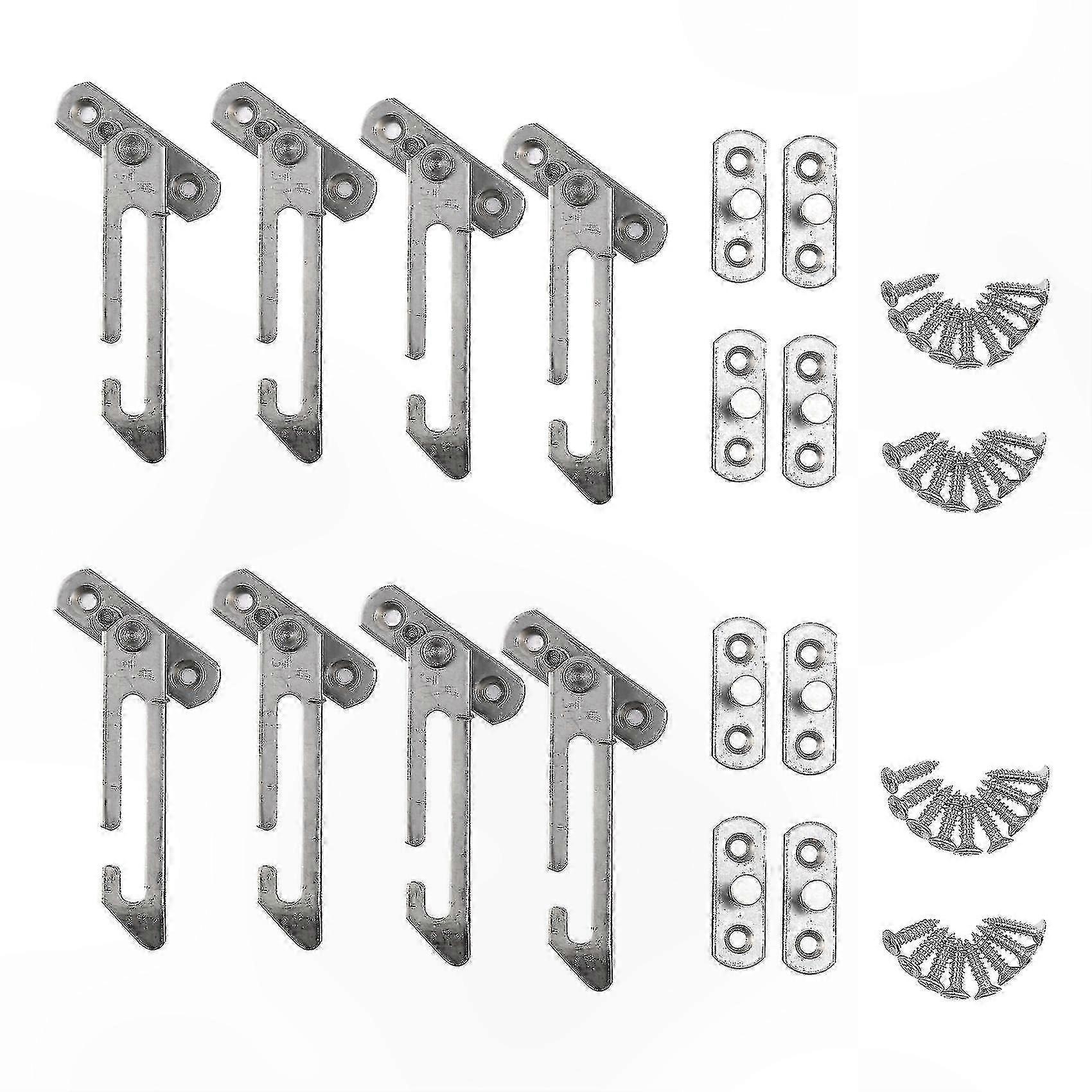 8-Pack Stainless Steel Window Restrictor Locks with Hooks for Child Safety