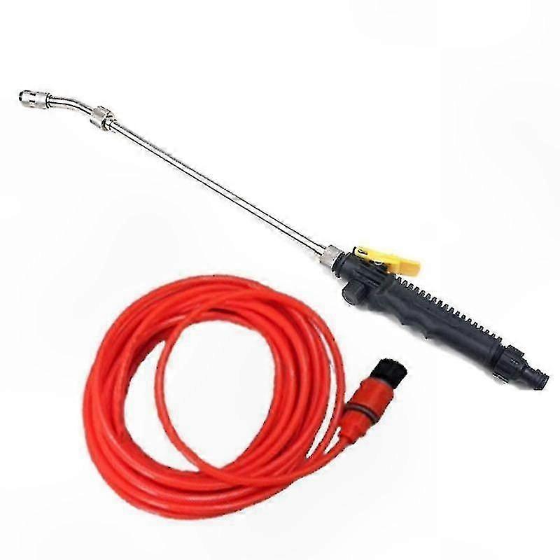 High-Pressure Garden Hose Nozzle with Spray and Sprinkler Functionality for Watering and Cleaning Tasks