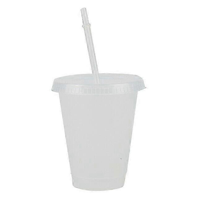 473/700ml Plastic Tumblers With Straw And Lid Reusable Water Bottle For Coffee Juice
