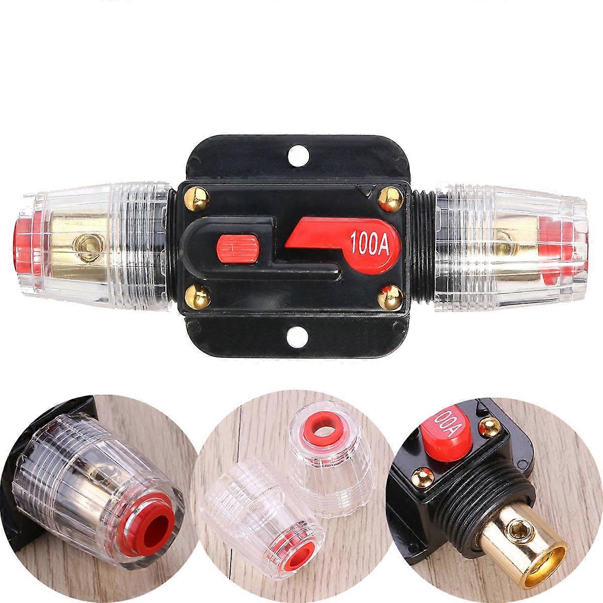 Car Protection Circuit Breaker Reset Fuse 100a Fuse Holder Multi Color