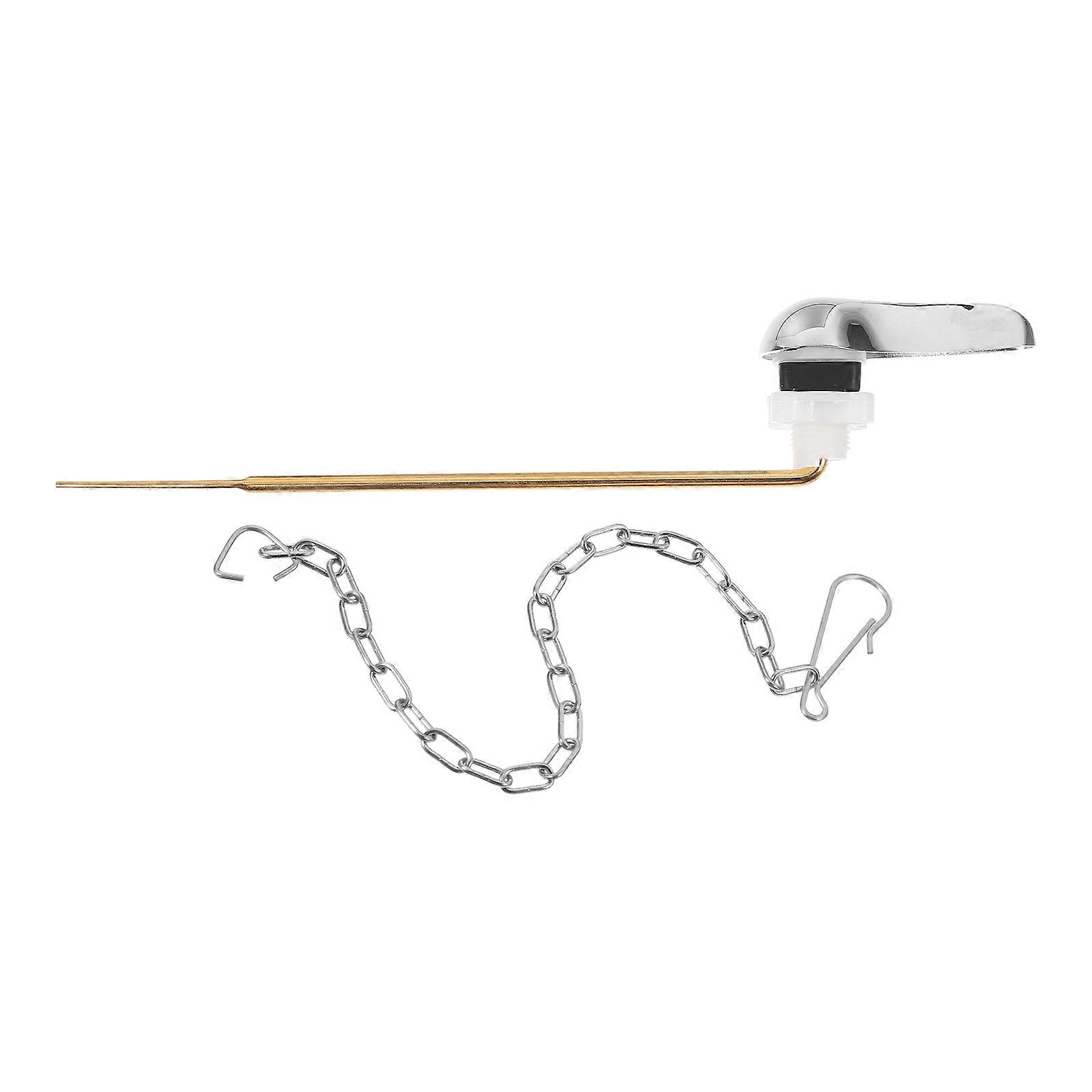 Replacement Toilet Flush Lever Handle for Home Use 4Sets Silver Durable