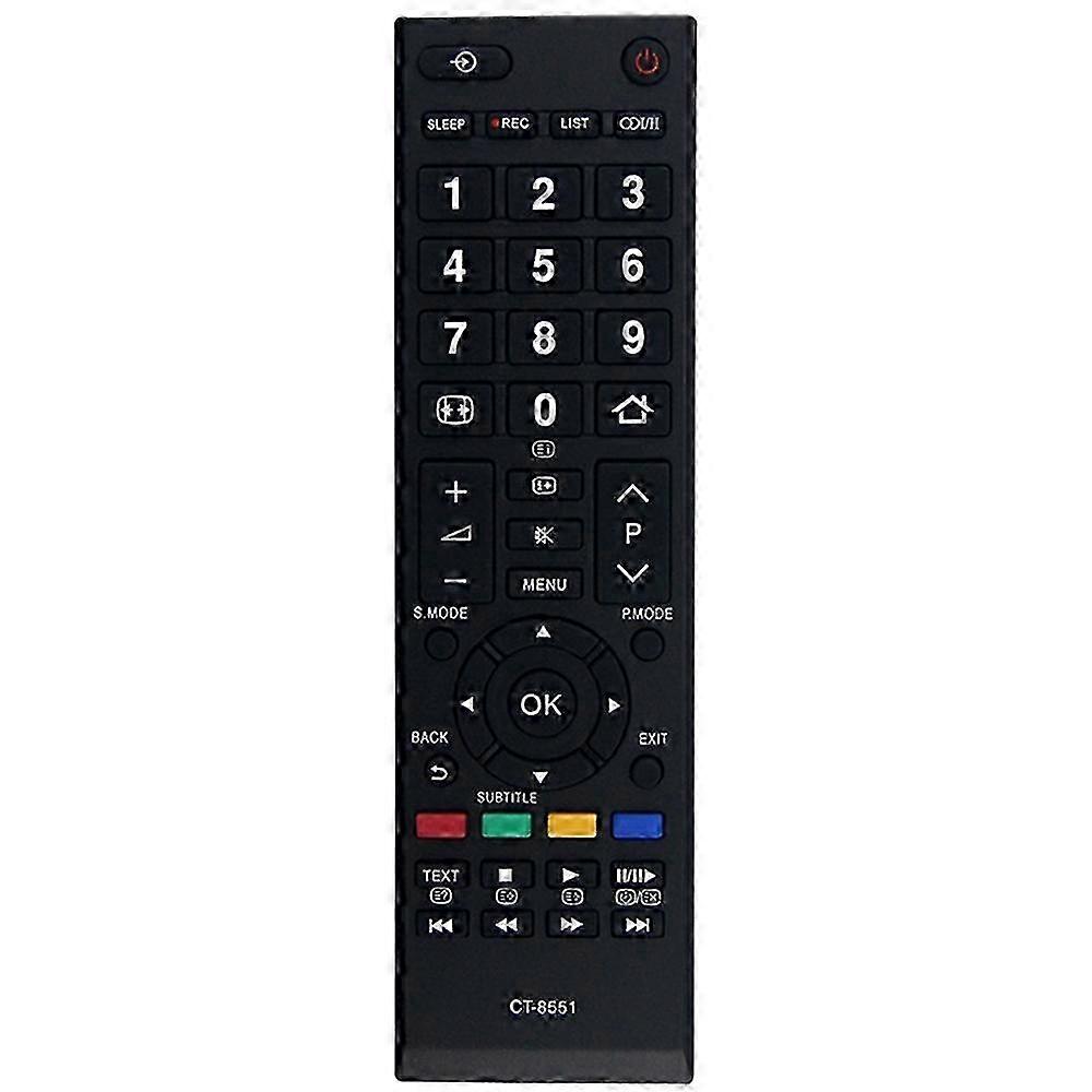 CT-8551 For Toshiba TV Ergonomic Remote Control Universal Replacement Controller
