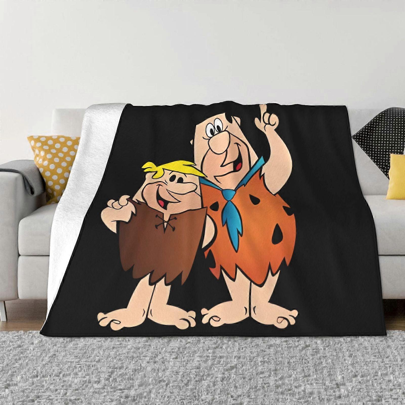 The Flintstones Blanket Super Soft Cozy Throw Blanket Flannel Blanket Warm Plush Throw Blankets for Couch, Sofa, Bed,Ultra-Soft Micro Fleece Blanket