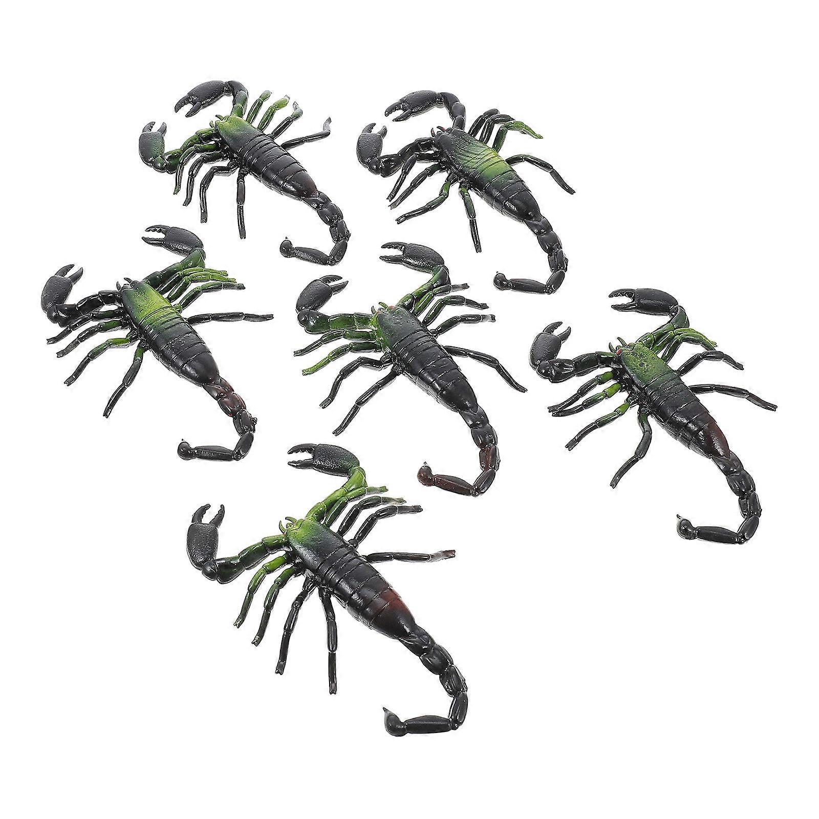 Halloween Scorpion Prank Toy for Haunted House 6Pcs Props