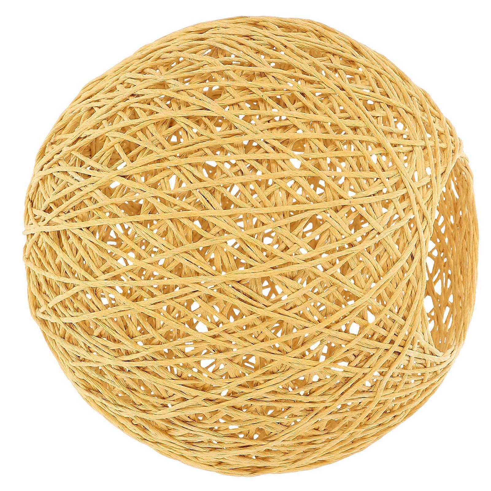 Rattan Ball Light Shade for Ceiling Light Protector Bedroom 2Pcs