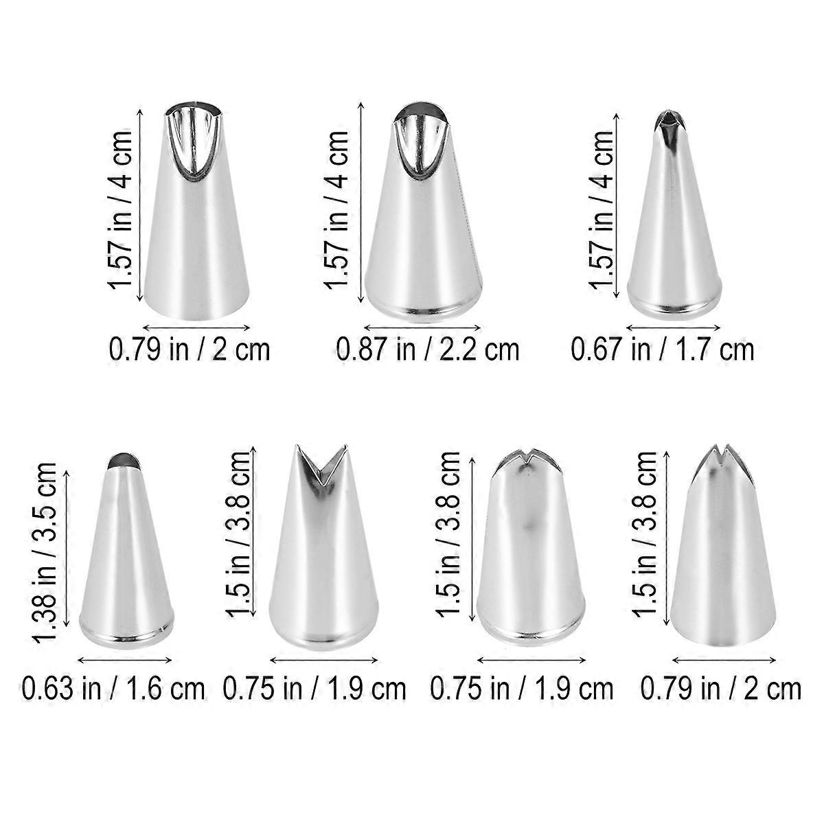 Stainless Steel Cake Decorating Supplies 21 Pcs Set Featuring Unique Leaf Pattern Icing Tips Perfect For Cakes And Baked Goods At Home