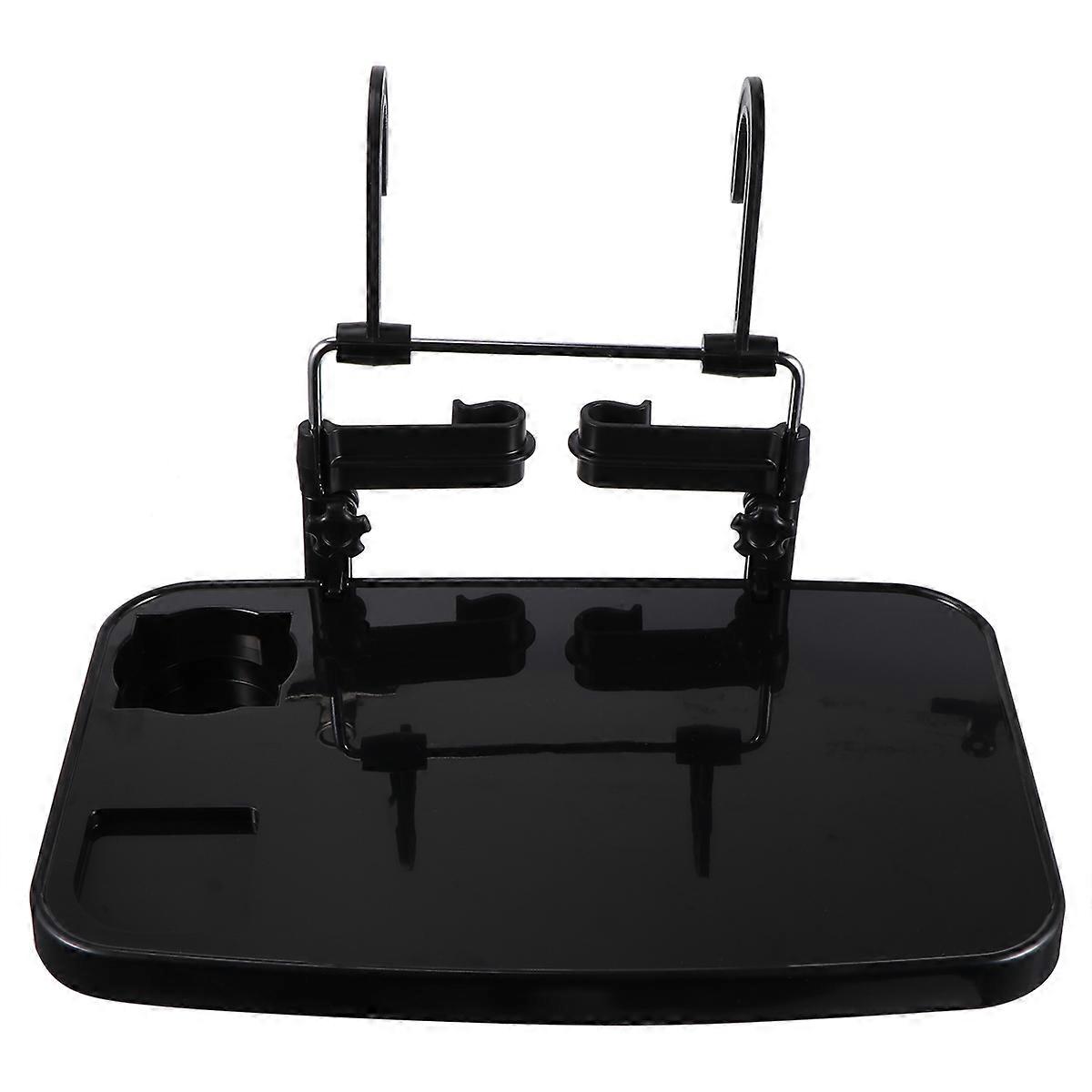Car Seat Desk 1Pack Portable Adjustable Work Table Tray For Drivers Black Color With Foldable Function
