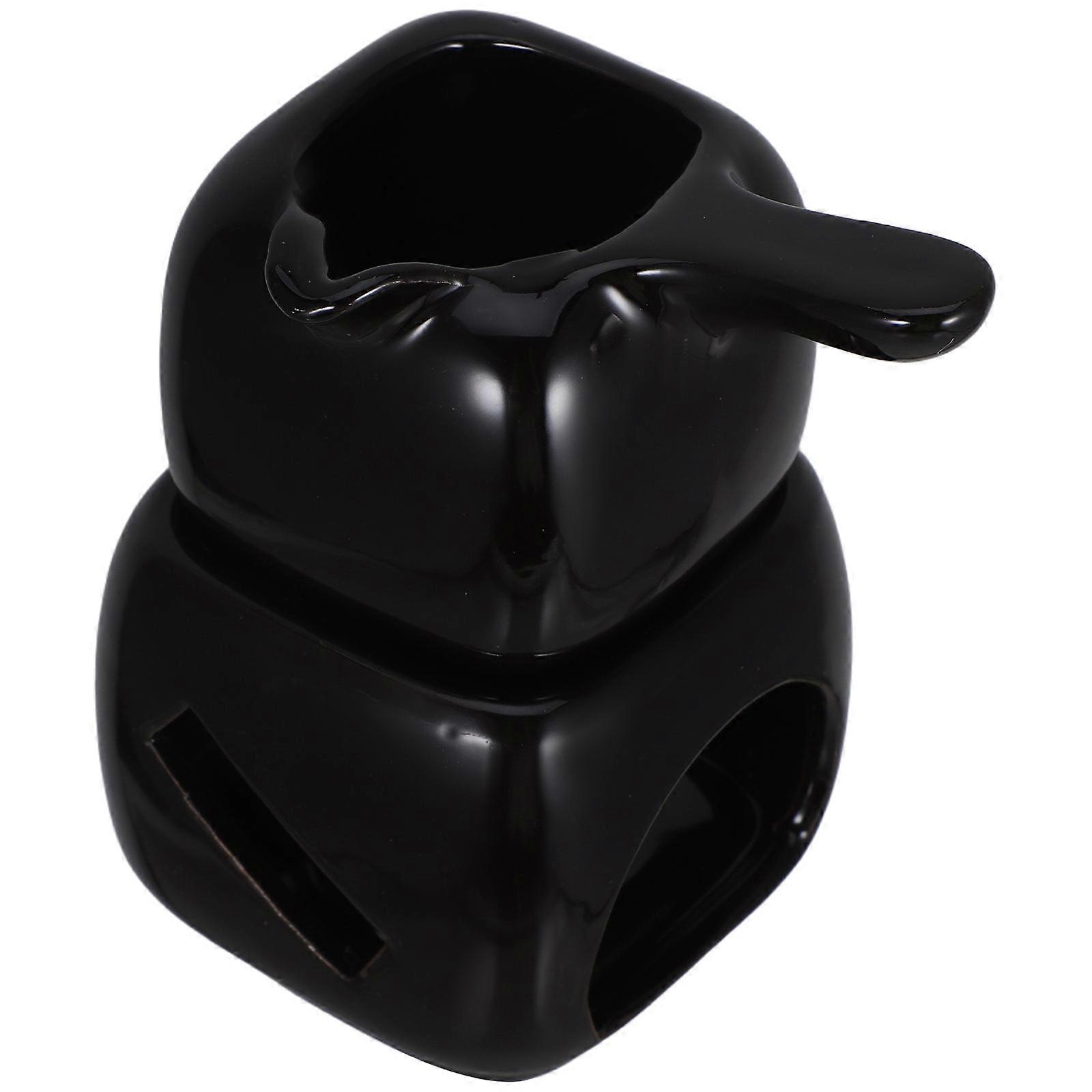 Chocolate Melting Pot Ceramic Fondue Mug 4Pcs Multifunctional Set