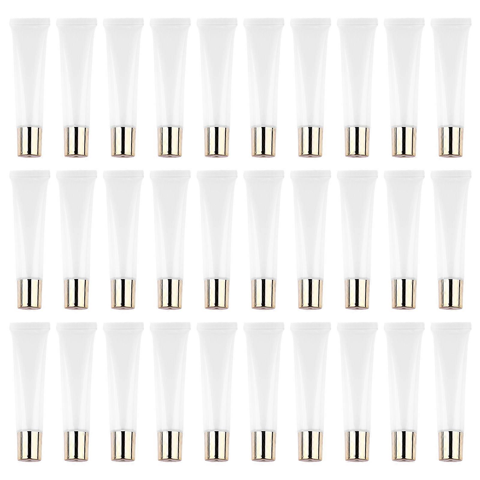 Clear Lip Gloss Tube Plastic Empty Containers For Travel Cosmetic Tubes 15ml Size 50Pcs