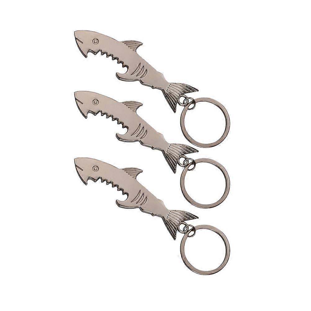 Bottle Opener Creative Opener for Removing Bottle Caps 6Pcs Silver