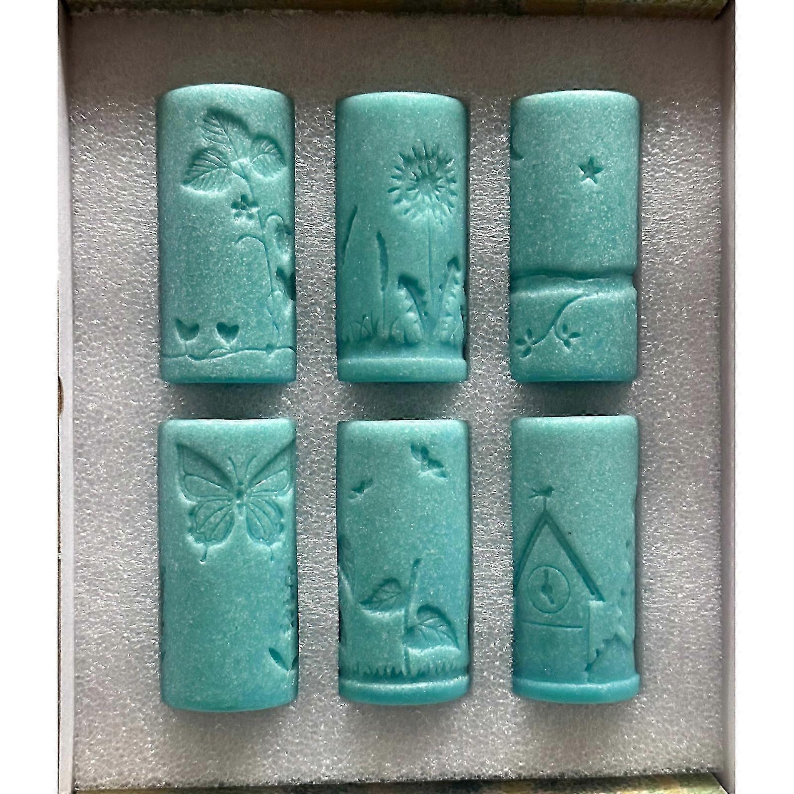 Set Of 6 Imaginative Play Doughs Rollers with Spring Nature Theme Design For Early Childhood Development Craft Activity 2025
