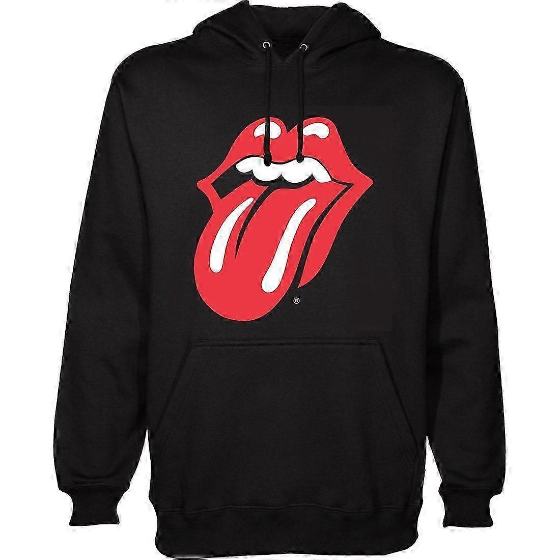 Tunglogotyp - Svart luvtröja för män