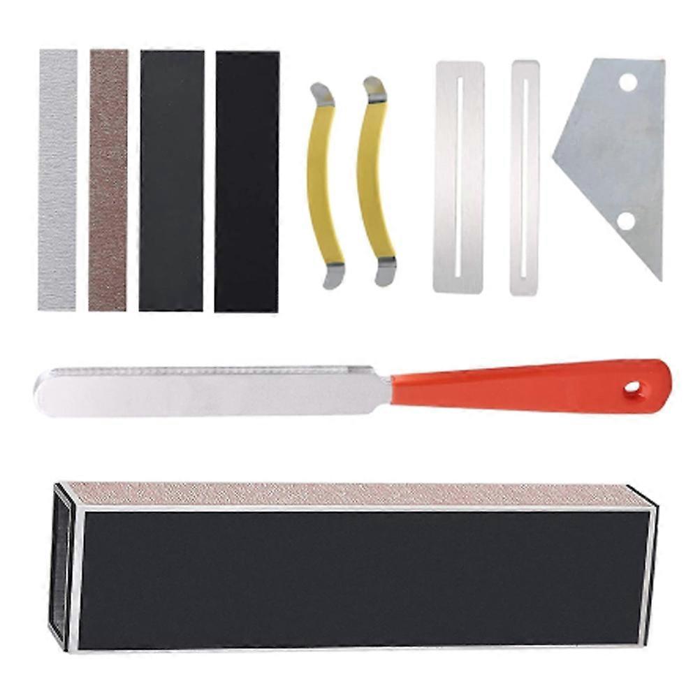 2 Sets Guitar Luthier Tool For DIY Enthusiasts And Musicians 11Pcs Professional Maintenance Kit
