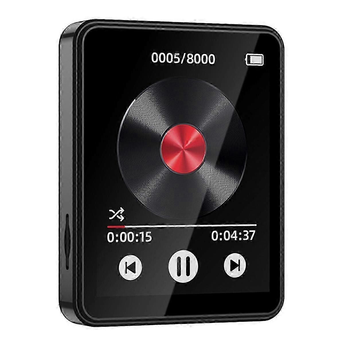 Bluetooth MP3 Player 2.4 Inch Touch Screen HiFi Music Player Support 128G Expansion Built-in Speake