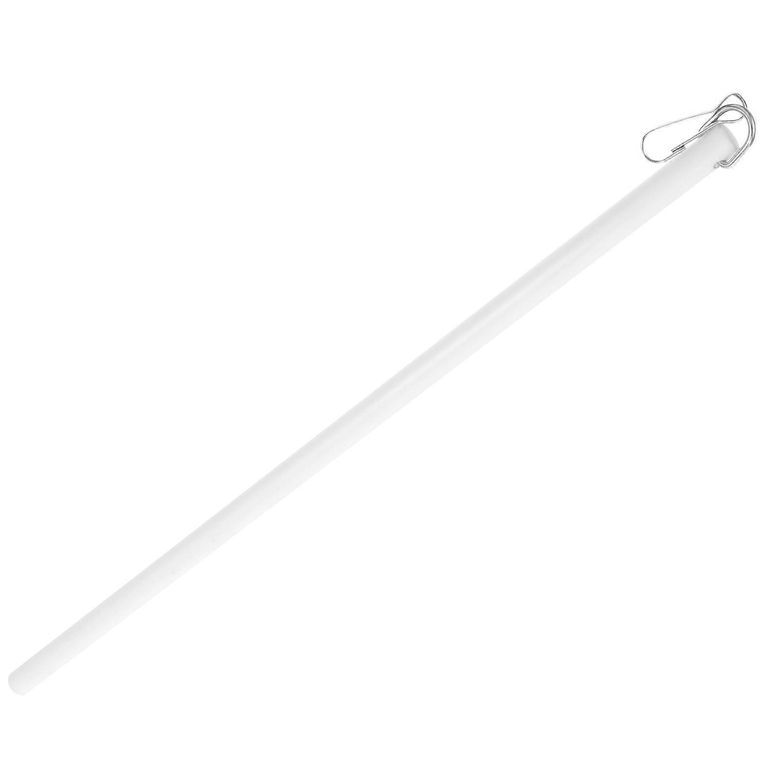 White Acrylic Curtain Pull Rod for Window Curtain Opening 3Pcs