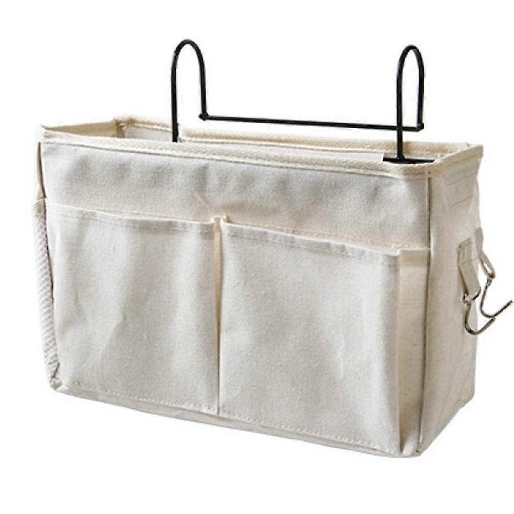 Dorm Storage Bag Sundries Pouch Hanging Organizer for 2Pcs Bedside