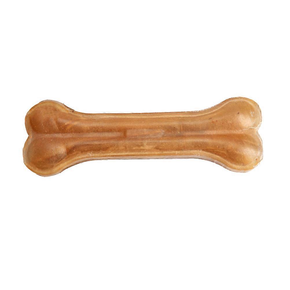 Compressed Rawhide Bones Pet Dog Chew Toys Bone Shaped Durable Clean Teeth Control Plaque 1Set