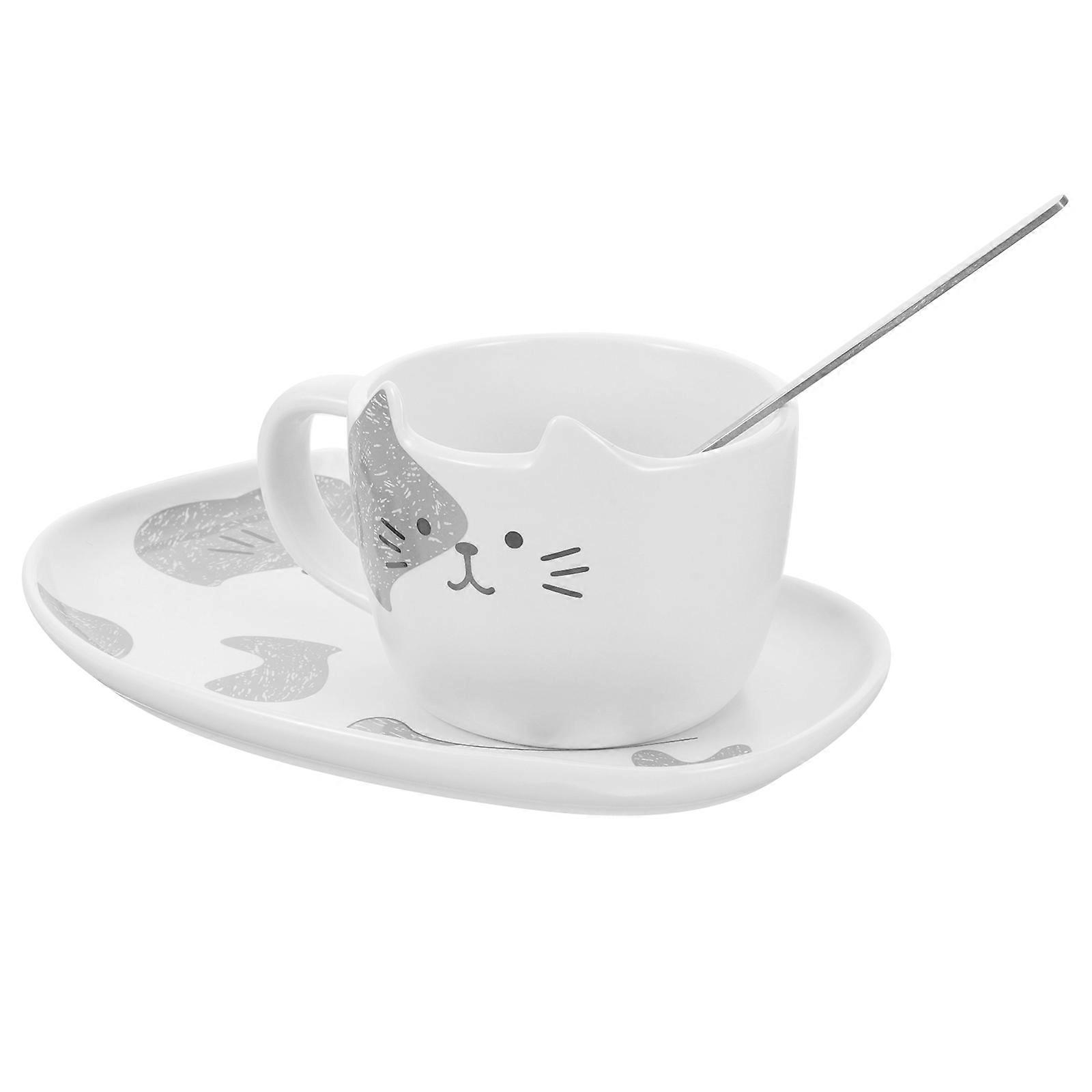 White Ceramic Mug Coffee Cup for Water Drinking 2Sets Nordic Style