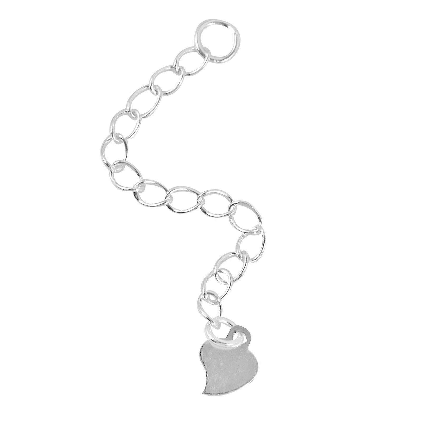 Silver Chain Extender Necklace 4Pcs 925 for Necklace Extension Accessory