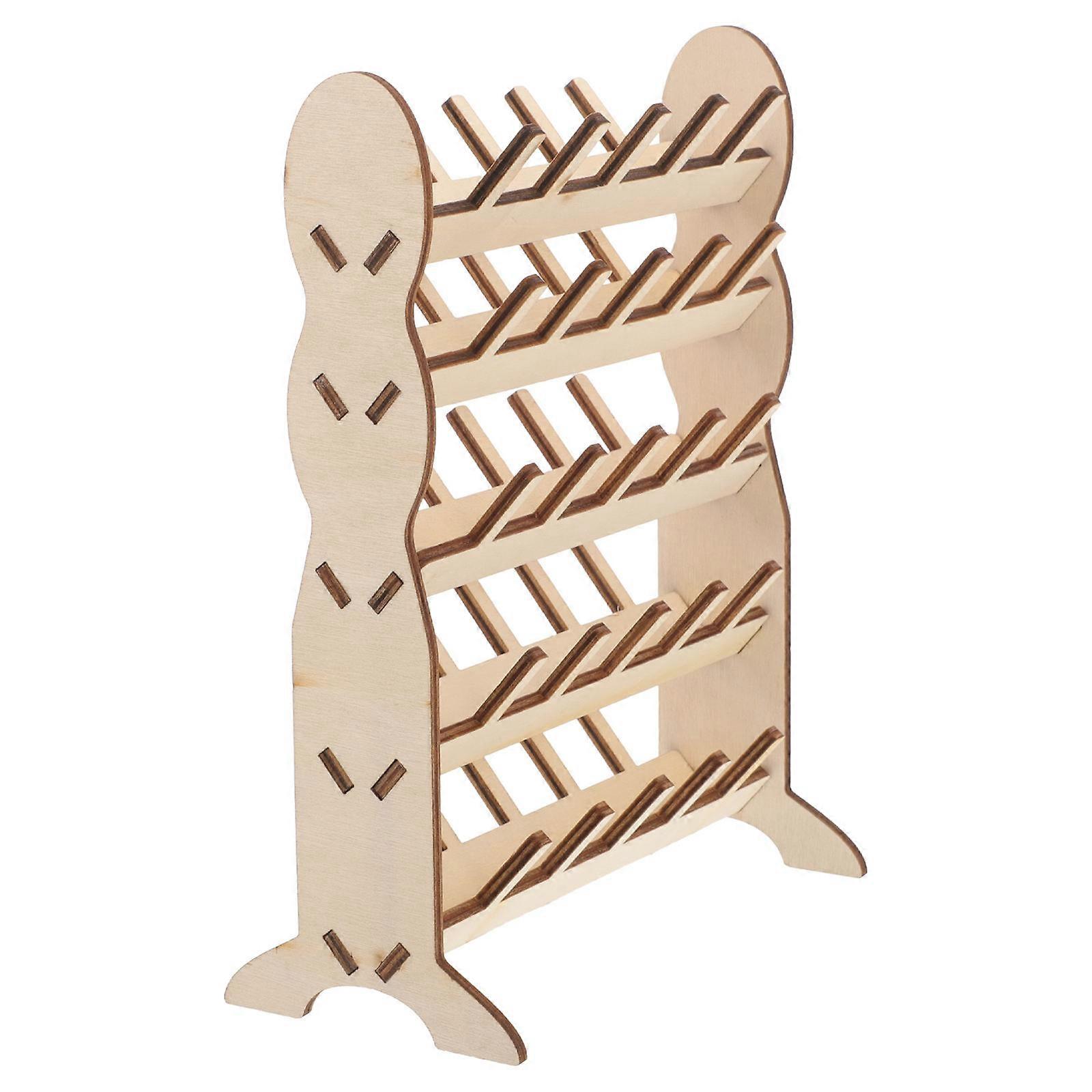 Wooden Sewing Thread Holder Thread Organizer for Home 3Pcs Pack