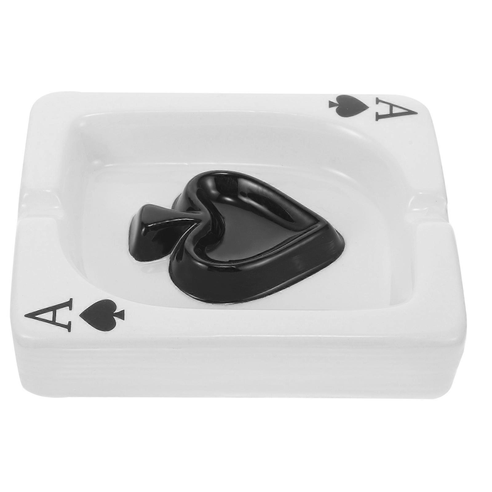 Unique Ceramic Ashtray for Home Indoor Smoking 3Pcs Pack