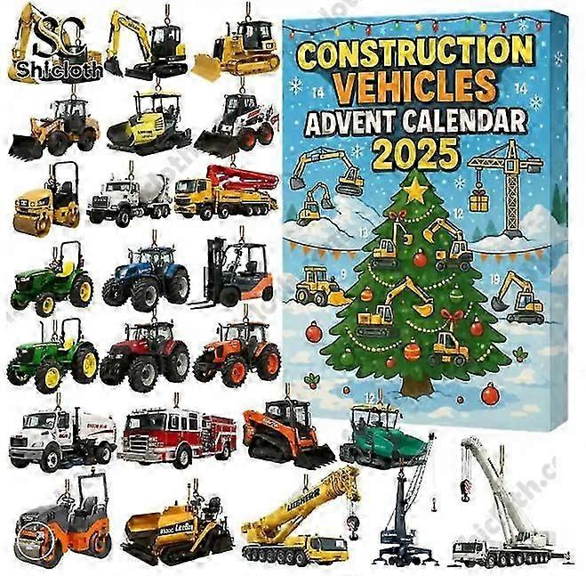 Technik Fahrzeug Advent Urlaub Blind Box Christbaumschmuck Acryl Anhänger