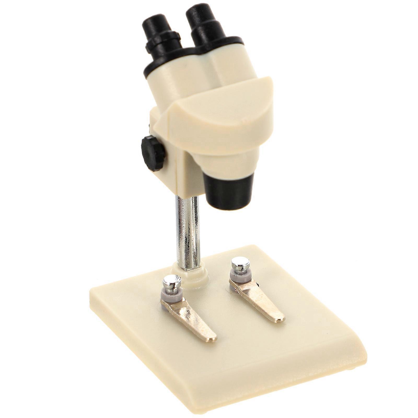 DIY Simulation Microscope for Decoration 4Pcs Miniature Realistic Microscope Ornament