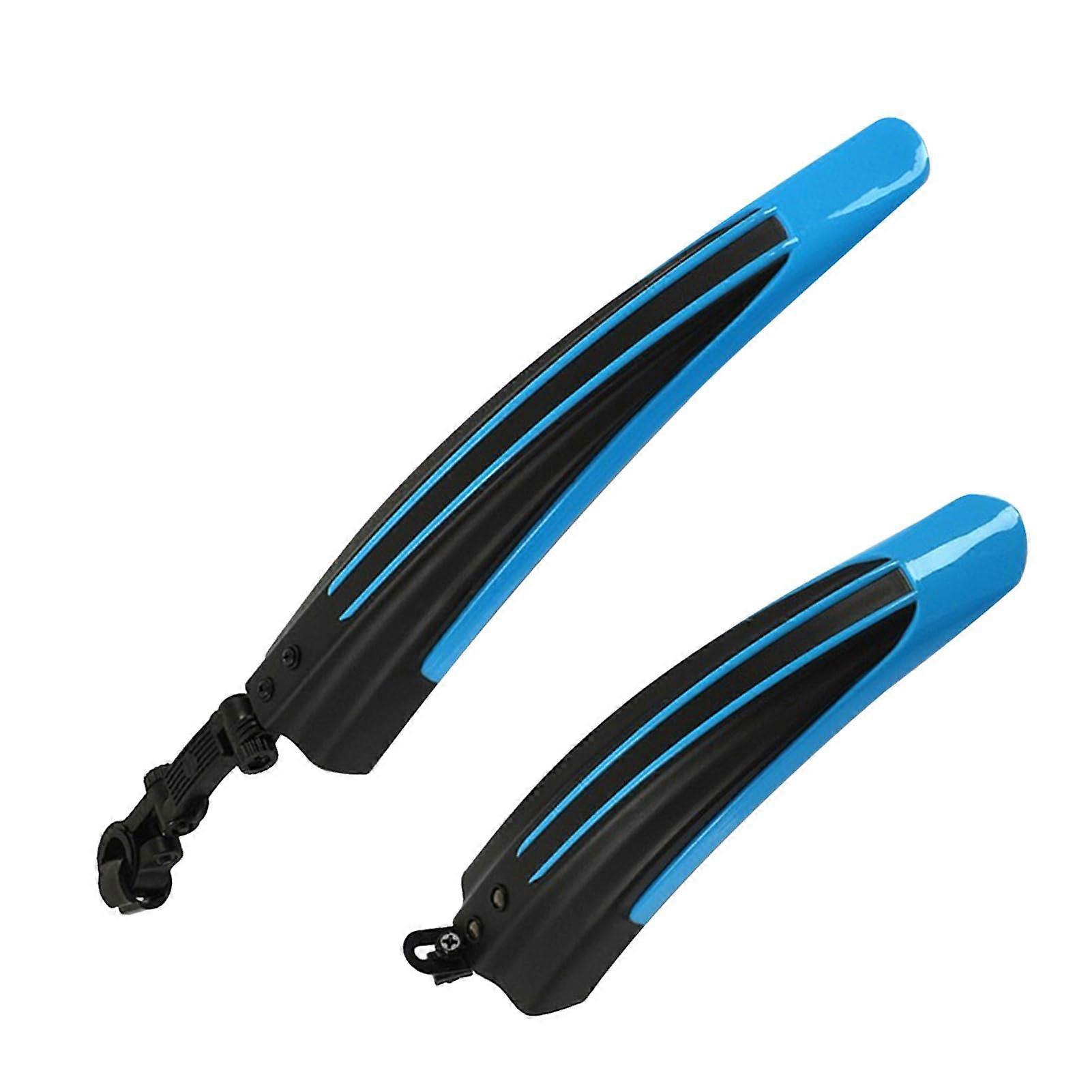 Mudguard Fenders Dovetail Design For 2.5-3.4 Cm Tire Width Full Cover Rear Mudguard For Mountain Bike And Ebike Blue