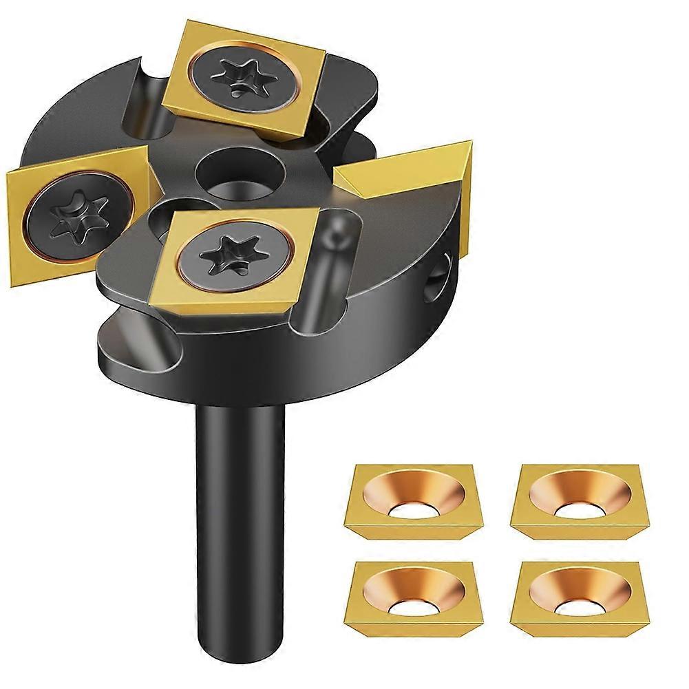 Titanium-Coated Carbide Surfacing Router Bit -1/4in Shank