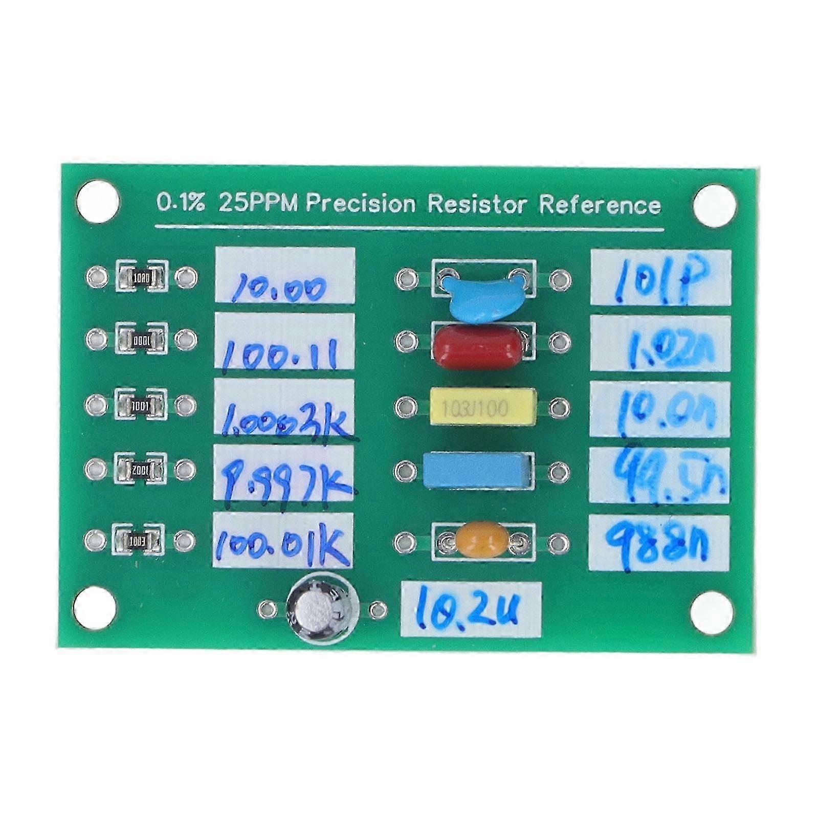 0.1% Resistance Reference Plate 25PPM Precision Resistance Capacitance Board for AD584 LM399 Calibration Testing