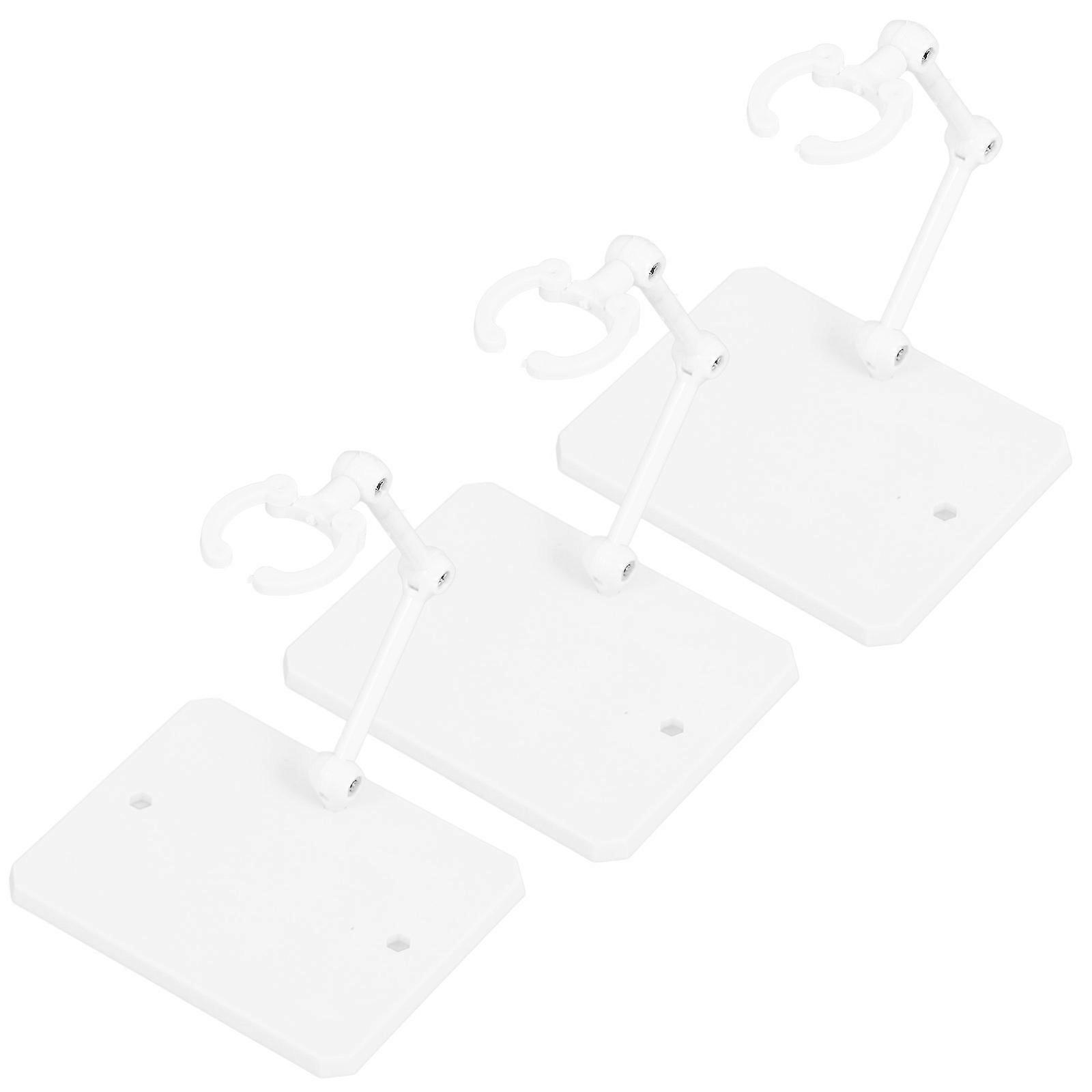Adjustable Action Figure Display Holder Bases Plastic Stand for 3Pcs