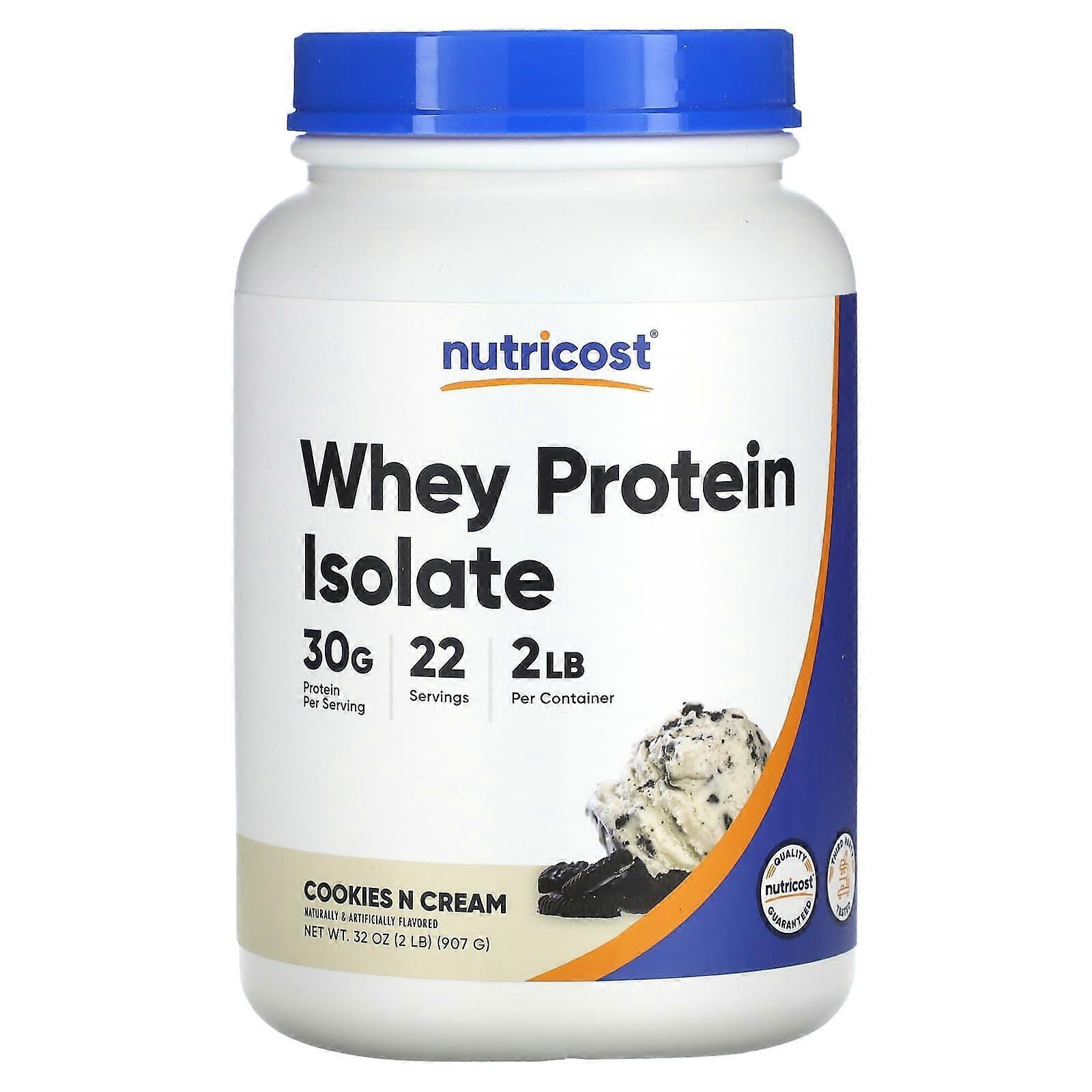 Whey Protein Isolate, Cookies N Cream, 2 lb (907 g)