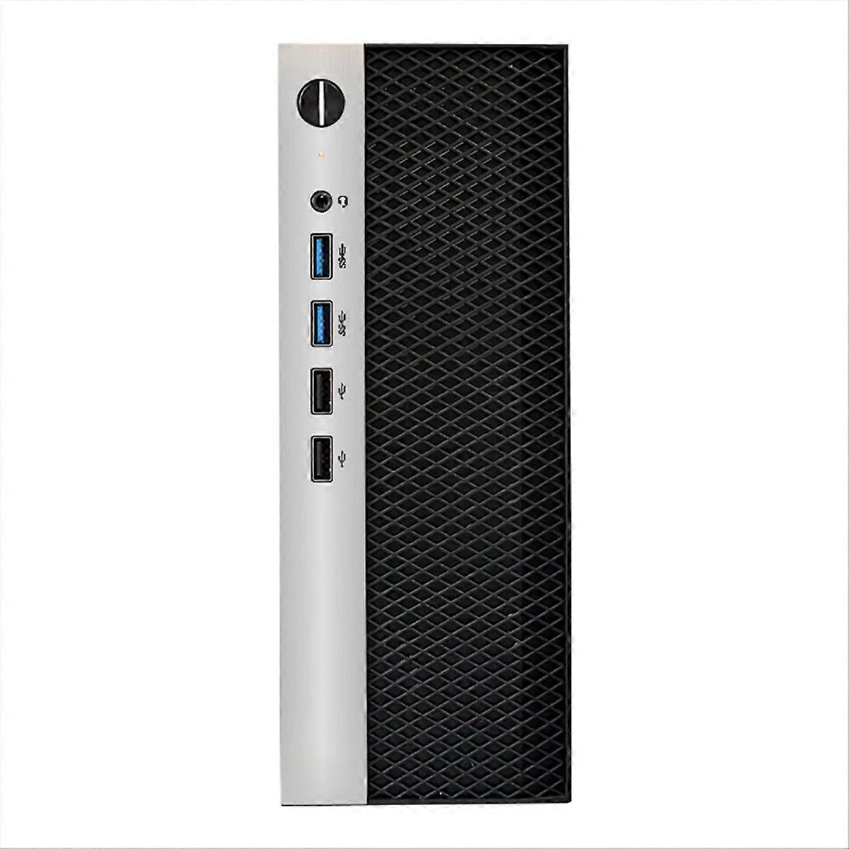 Mini ITX Computer Behuizing HTPC Chassis met 4XUSB Ondersteuning 1U PSU