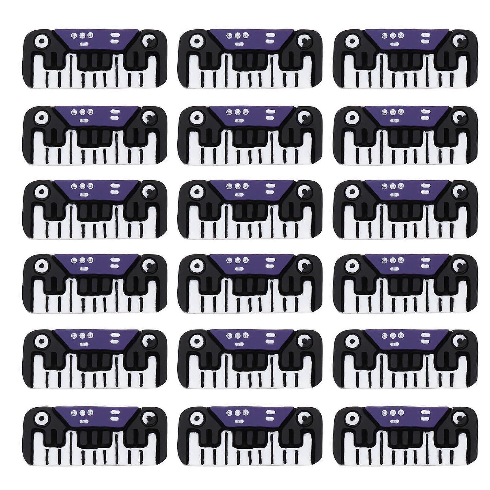 Mini Musical Ornament Resin Instrument Model for Decor 20Pcs Assembly