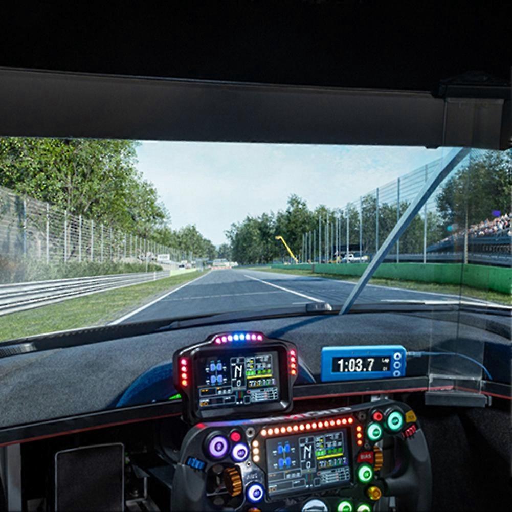  Simplayer Sim Racing Dash Display DV480 Pro Dashboard with 5inch Screen 16 RGB LED for Simagic Fanatec