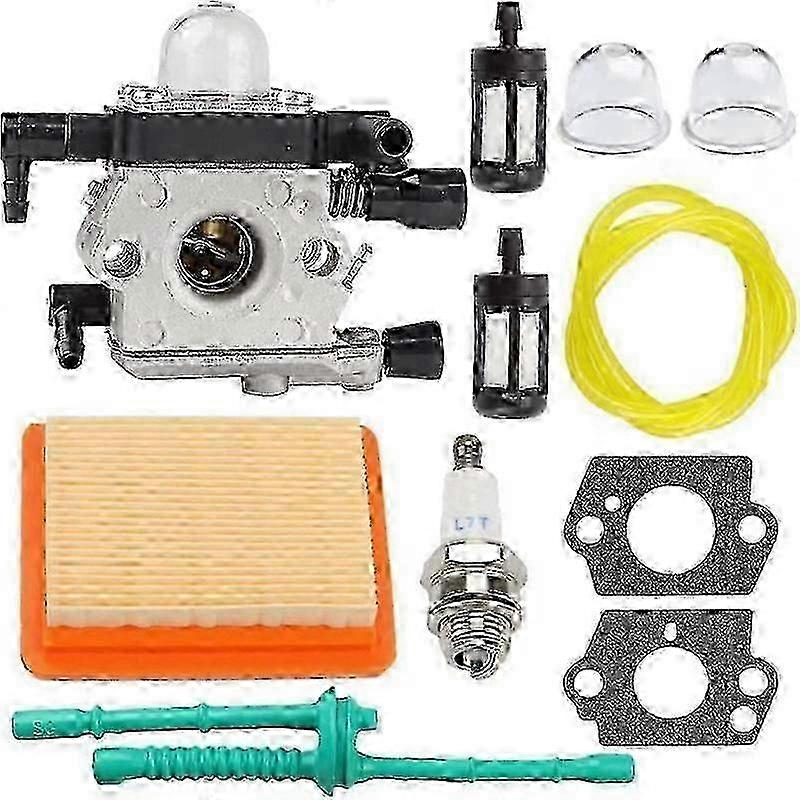 Carburetor for Stihl MM55 MM55C Tiller with Air Filter Fuel Line Tune Up Kit - Replace Zama C1Q-S202A Carb