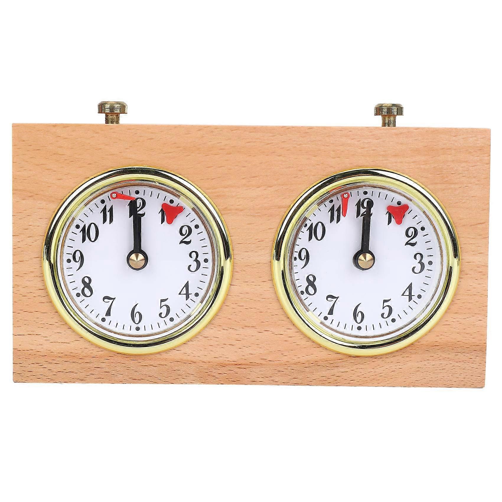 Chess Timer, Professional Digital International Chess Clock, Wooden Count Up Down Chess Timer, Portable Chess Timer
