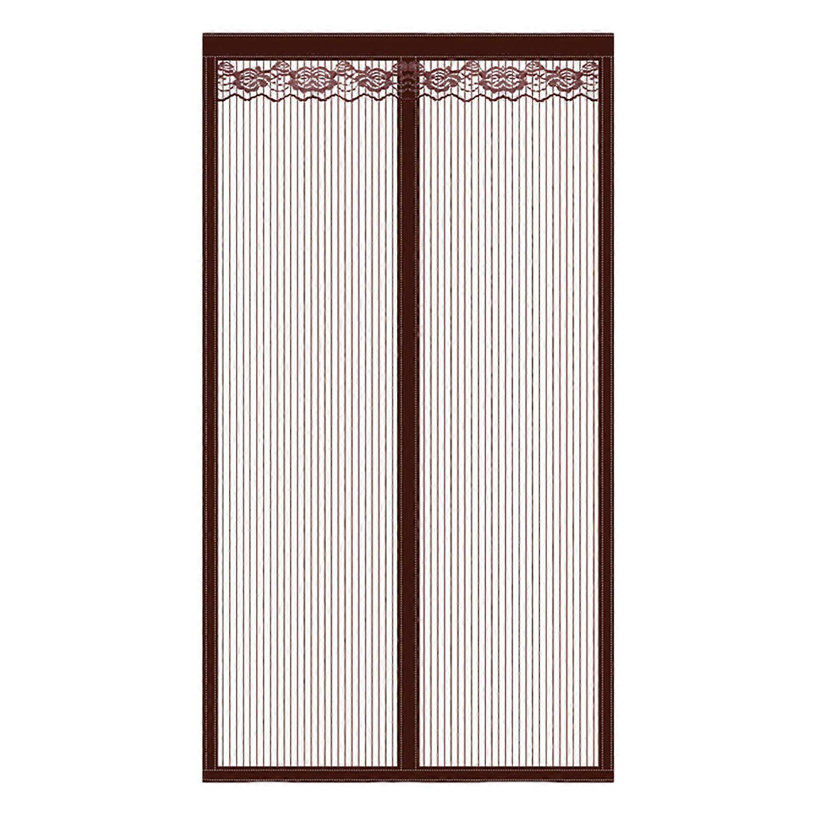 Jikaixiang Magnetic Door Screen Mosquito-Proof Mesh Door Curtain with Magnets Automatic Closing Door Net with Storage Belt for Balcony Bedroom