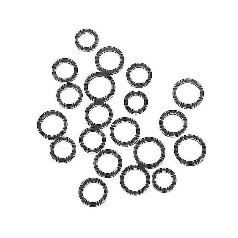 20pcs Mixed Idle Wheel Belt Loop Idler Pulley Rubber Ring compatible with Cassette Deck Tape Recorde