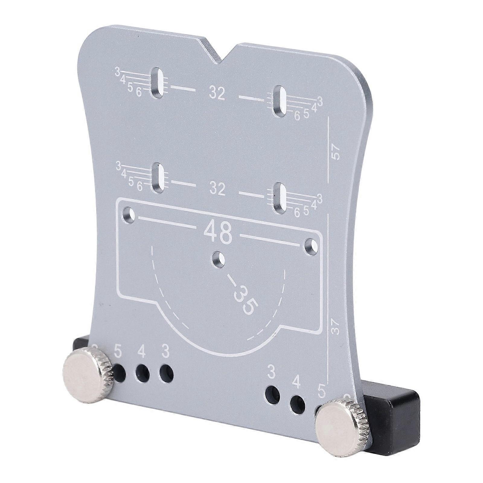 Hinge Boring Jig Aluminum Alloy Hinge Punching Locator Easy To Use 35mm 4 Hole