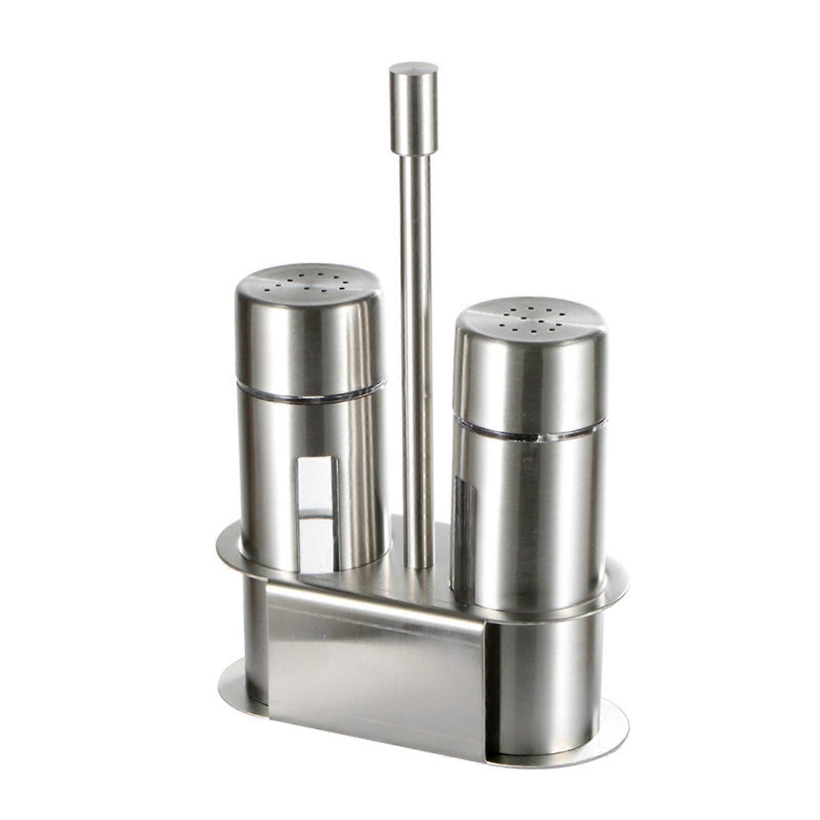Restaurant Grade Salt Pepper Shaker Set With Oversized Clear Window And Ergonomic Spices Dispensing For Precise Pouring