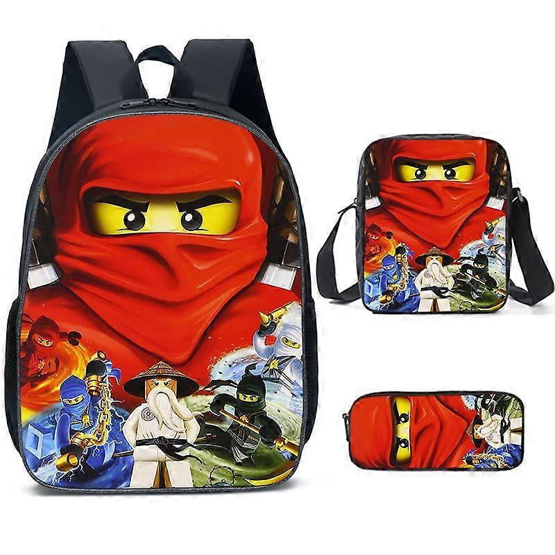 LEGO Ninjago Backpack, 17-inch Large Capacity, Lightweight Polyester Backpack