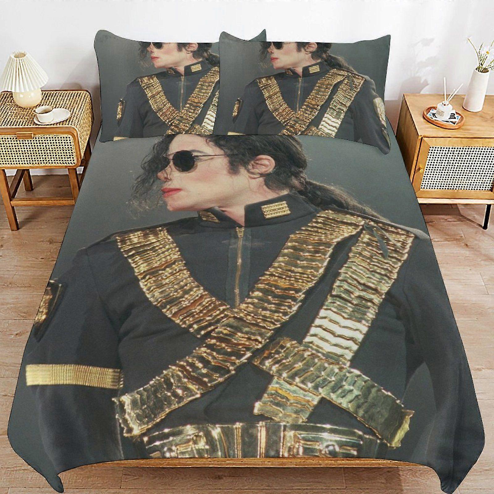 u150 Michael Joseph Jackson Hotel Style Lightweight Smooth Texture Secure Closure Duvet Cover Sets Comfort Package n150