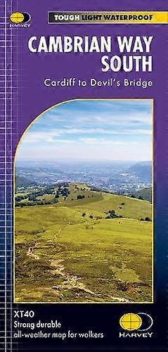 Cambrian Way South - Trail map - Harvey Map Services Ltd - Travel maps - Harvey Map Services Ltd - Sheet map folded